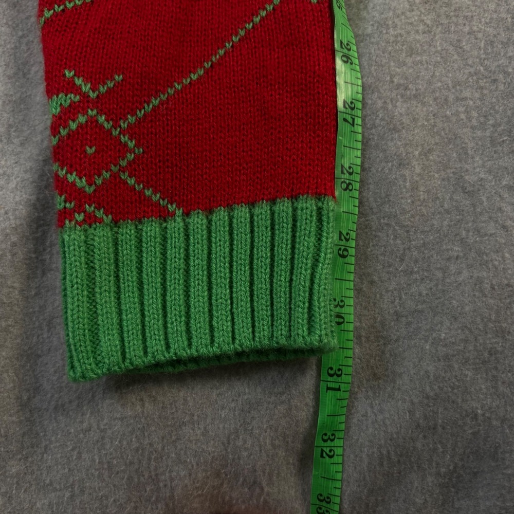 Celebrate Together Men's XL Ugly Christmas Sweater Cat Drinking Pocket 3D NWT - Picture 9 of 13